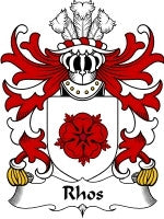 Rhos coat of arms family crest download