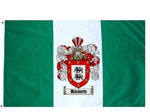 Ricaurte family crest coat of arms flag