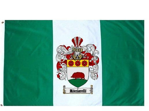Ricciarelli family crest coat of arms flag
