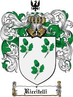 Riccitelli coat of arms family crest download