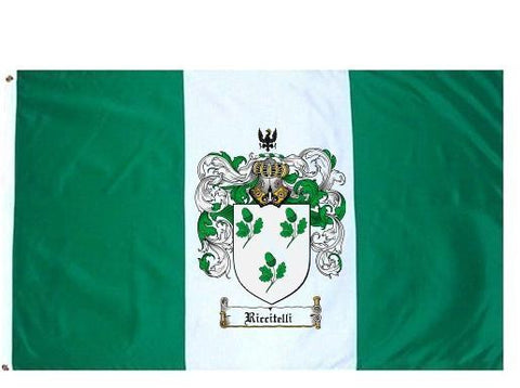 Riccitelli family crest coat of arms flag