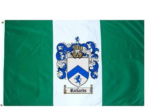 Richards family crest coat of arms flag