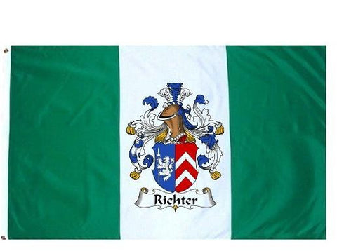 Richter family crest coat of arms flag