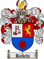 Rickels coat of arms family crest download