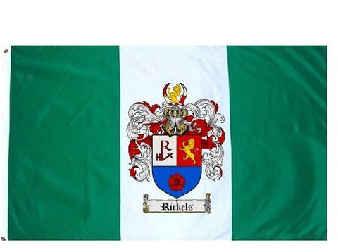 Rickels family crest coat of arms flag