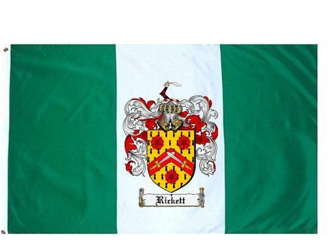 Rickett family crest coat of arms flag