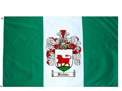 Riddler family crest coat of arms flag