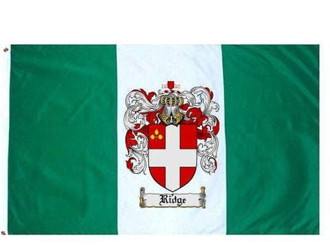 Ridge family crest coat of arms flag
