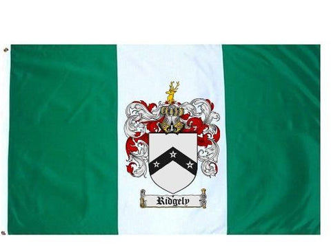 Ridgely family crest coat of arms flag