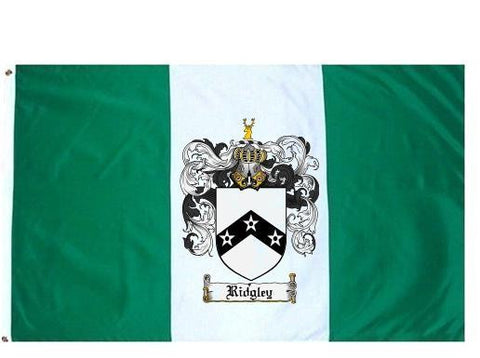 Ridgley family crest coat of arms flag