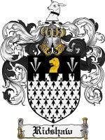 Ridshaw coat of arms family crest download