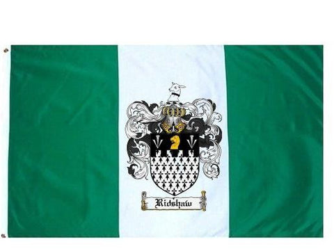Ridshaw family crest coat of arms flag