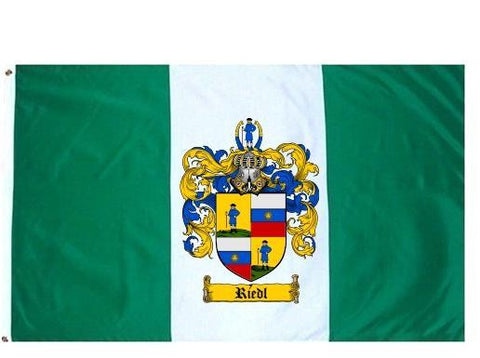 Riedl family crest coat of arms flag