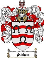 Rieken coat of arms family crest download