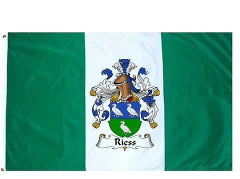 Riess family crest coat of arms flag