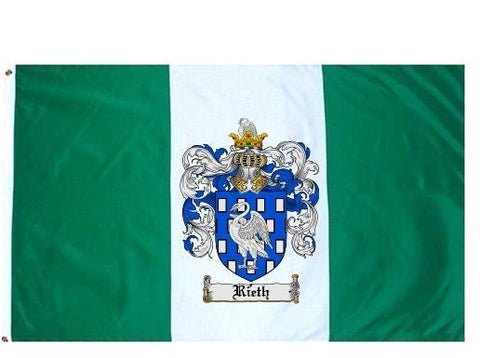 Rieth family crest coat of arms flag