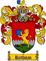 Riethman coat of arms family crest download