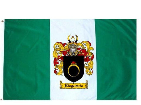 Ringelstein family crest coat of arms flag