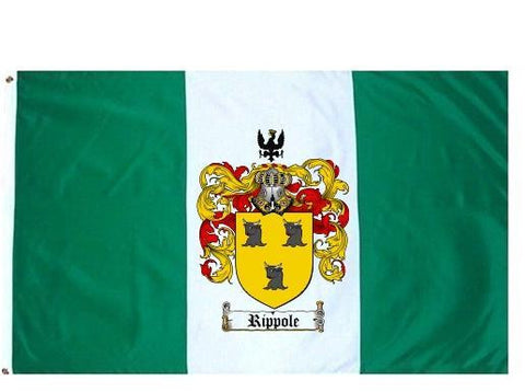 Rippole family crest coat of arms flag