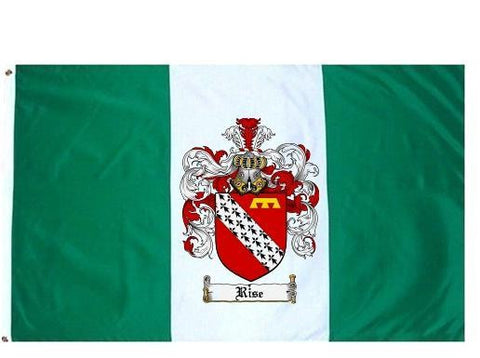 Rise family crest coat of arms flag
