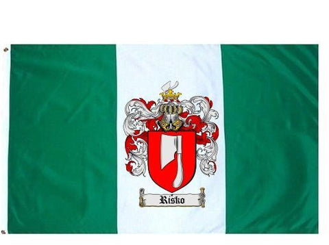 Risko family crest coat of arms flag