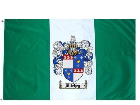Ritchey family crest coat of arms flag