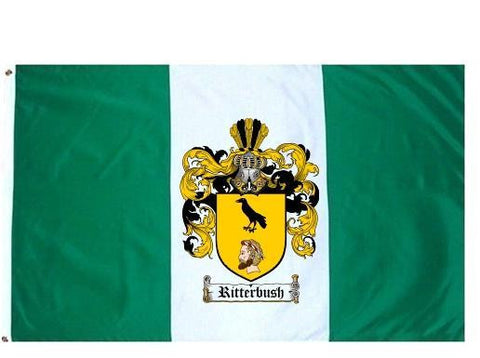 Ritterbush family crest coat of arms flag