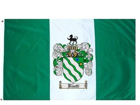 Rivetti family crest coat of arms flag