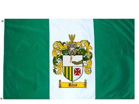 Rizzi family crest coat of arms flag