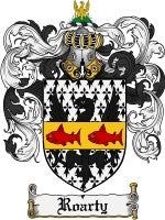 Roarty coat of arms family crest download