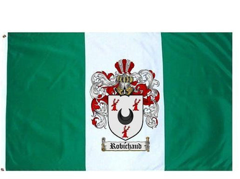Robichaud family crest coat of arms flag