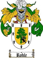Roble coat of arms family crest download