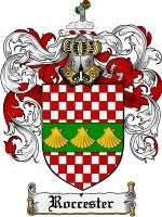 Roccester coat of arms family crest download