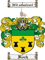 Roch coat of arms family crest download