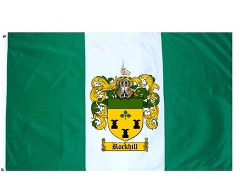 Rockhill family crest coat of arms flag
