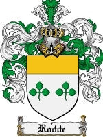 Rodde coat of arms family crest download