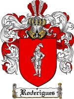 Roderigues coat of arms family crest download