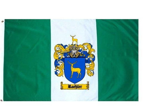 Roehler family crest coat of arms flag
