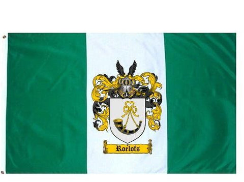 Roelofs family crest coat of arms flag