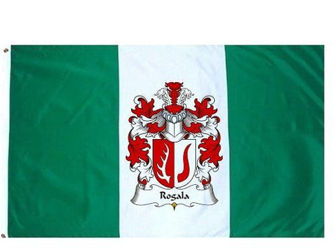 Rogala family crest coat of arms flag