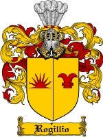 Rogillio coat of arms family crest download