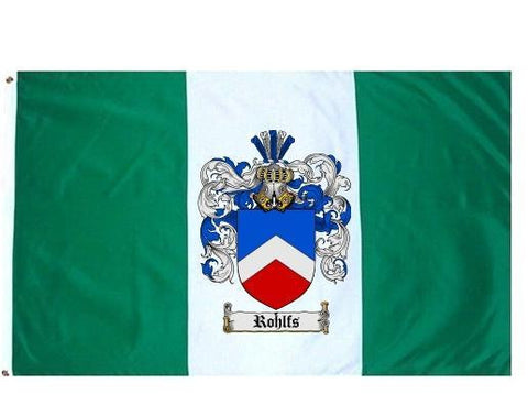 Rohlfs family crest coat of arms flag