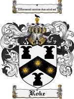 Roke coat of arms family crest download