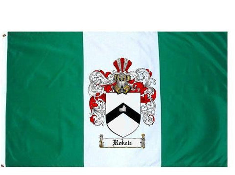 Rokele family crest coat of arms flag