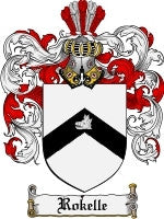 Rokelle coat of arms family crest download