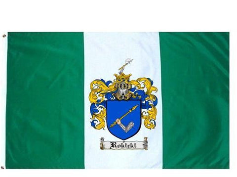 Rokicki family crest coat of arms flag