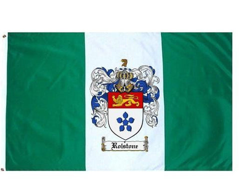 Rolstone family crest coat of arms flag