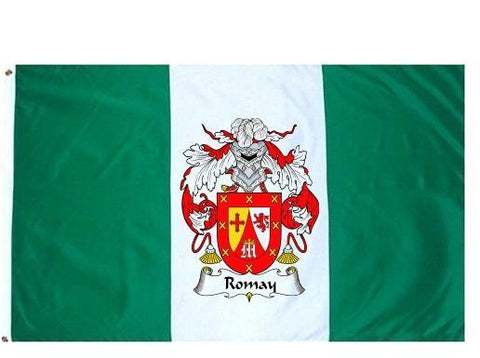 Romay family crest coat of arms flag