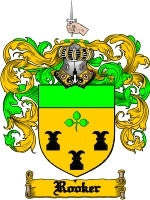 Rooker family crest coat of arms emailed to you within 24 hours ...