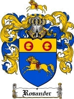 Rosander coat of arms family crest download